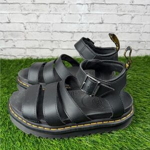 Doc Martens Blaire Vegan Leather Felix Gladiator Sandals Black Women’s Size 6